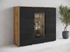 Buffet Mirfivo 103 (Chêne wotan + Noir brillant)