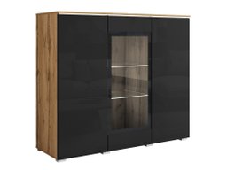 Buffet Mirfivo 103 (Chêne wotan + Noir brillant)