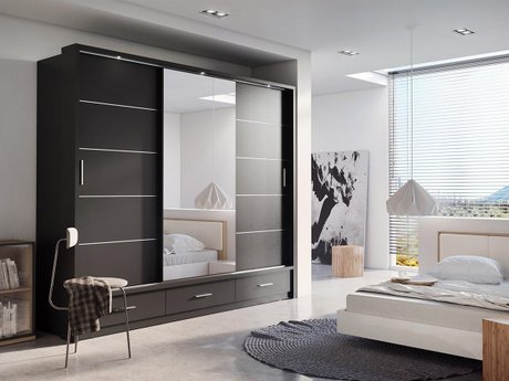 Armoire Fresno 100 (Noir)