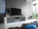 Meuble TV Nashville 104 (Blanc + Gris brillant)