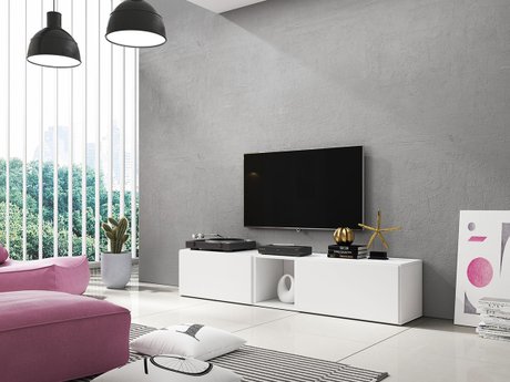 Meuble TV Corbele 115 (Blanc)