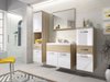 Ensemble de salle de bain Sarasota 109 (Sonoma chêne + Blanc brillant)