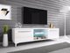 Meuble TV Nashville 120 (Blanc + Blanc brillant)