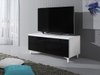 Meuble TV Uva IV (Blanc + Noir brillant)